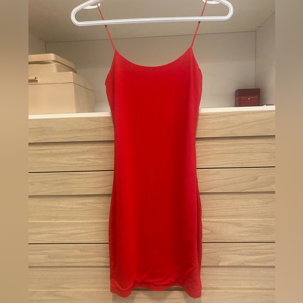 Aritzia Red Wilfred Free Body con dress